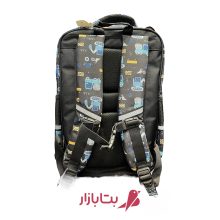کوله‌پشتی بچه گانه طرح ربات شهری مدل HKA مخصوص مدرسه