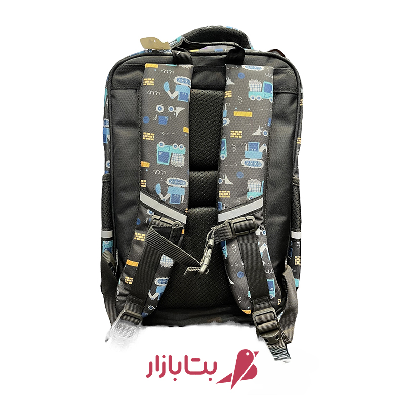 کوله‌پشتی بچه گانه طرح ربات شهری مدل HKA مخصوص مدرسه