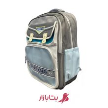 کوله پشتی مدرسه‌ای پسرانه اسپرت طوسی آبی بتابازار