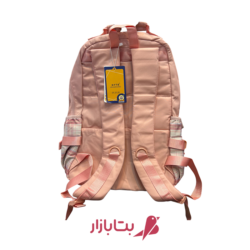 کوله پشتی مدرسه‌ای دخترانه فانتزی طرح خرگوش صورتی بتابازار