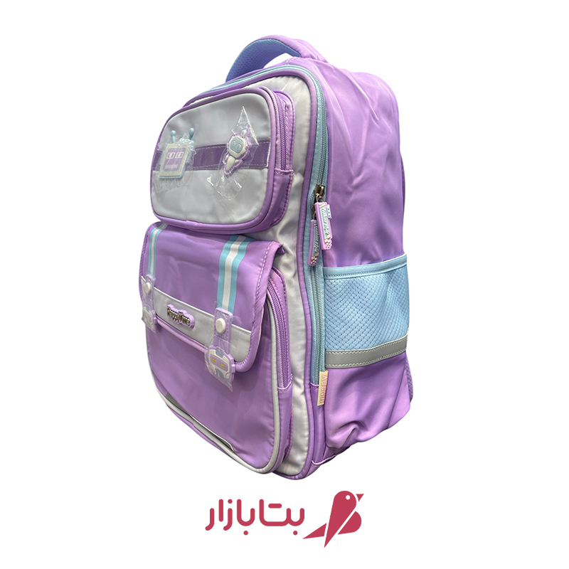 کوله پشتی مدرسه‌ای دخترانه اسپرت بنفش بتابازار