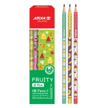 مداد مشکی آریا طرح میوه ای fruity