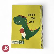 دفتر شفیعی 40 برگ طرح دایناسور super cool dino