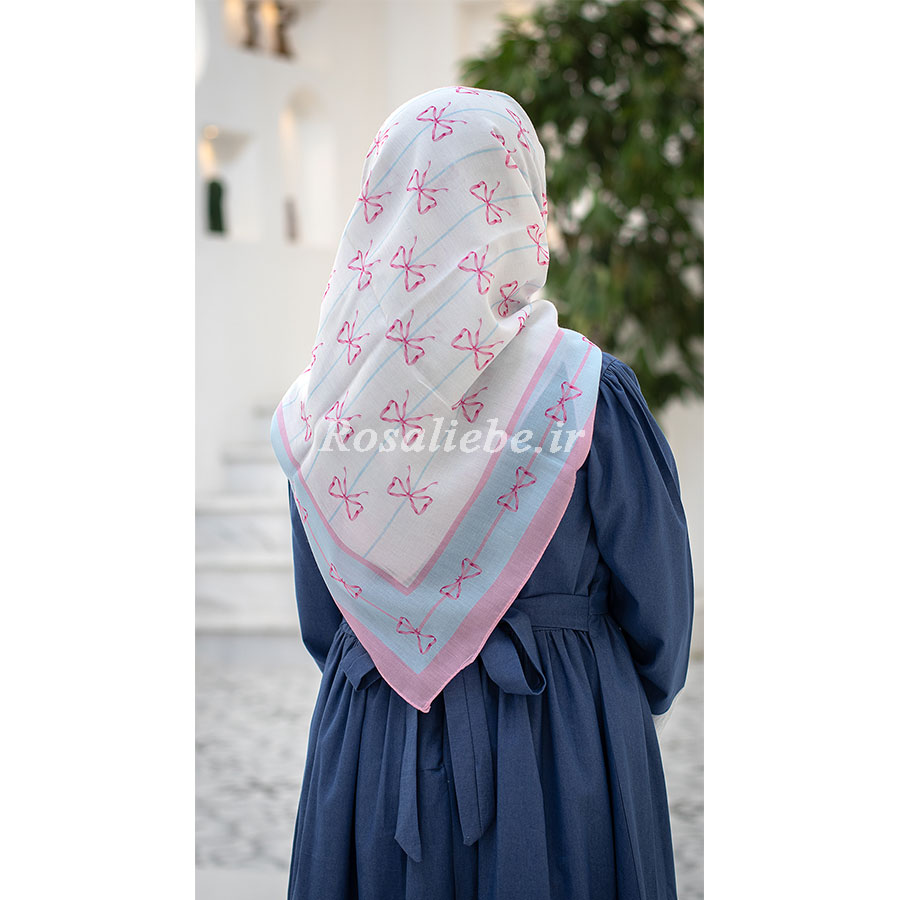 44804روسری نخی قواره متوسط (قواره 110) پاپیون