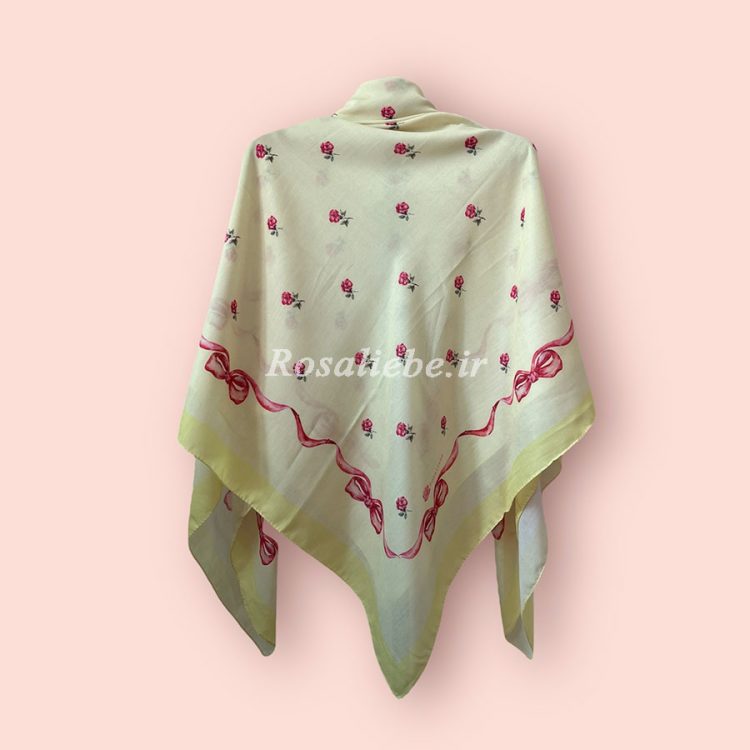 روسری نخی بچه گانه (قواره 90) رزا لیمویی