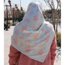 روسری ابریشم توییل رزی