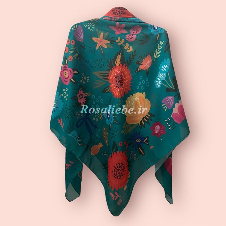 روسری نخی باغ بهشت سبز