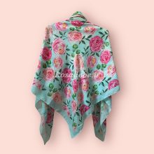 روسری نخی قواره متوسط (قواره 110) گلبو