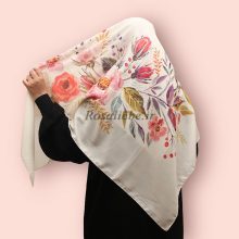 روسری نخی شیده کرم