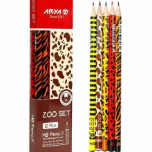 مداد مشکی آریا طرح باغ وحش zoo set